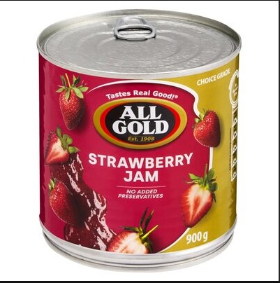 All Gold Strawberry Jam 900g