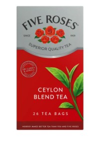 Five Roses Ceylon Blend Tea Bags 26 Pack