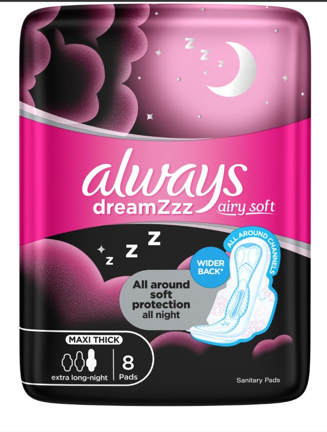 Always Maxi Thick Dreamzzz Airy Soft 8's